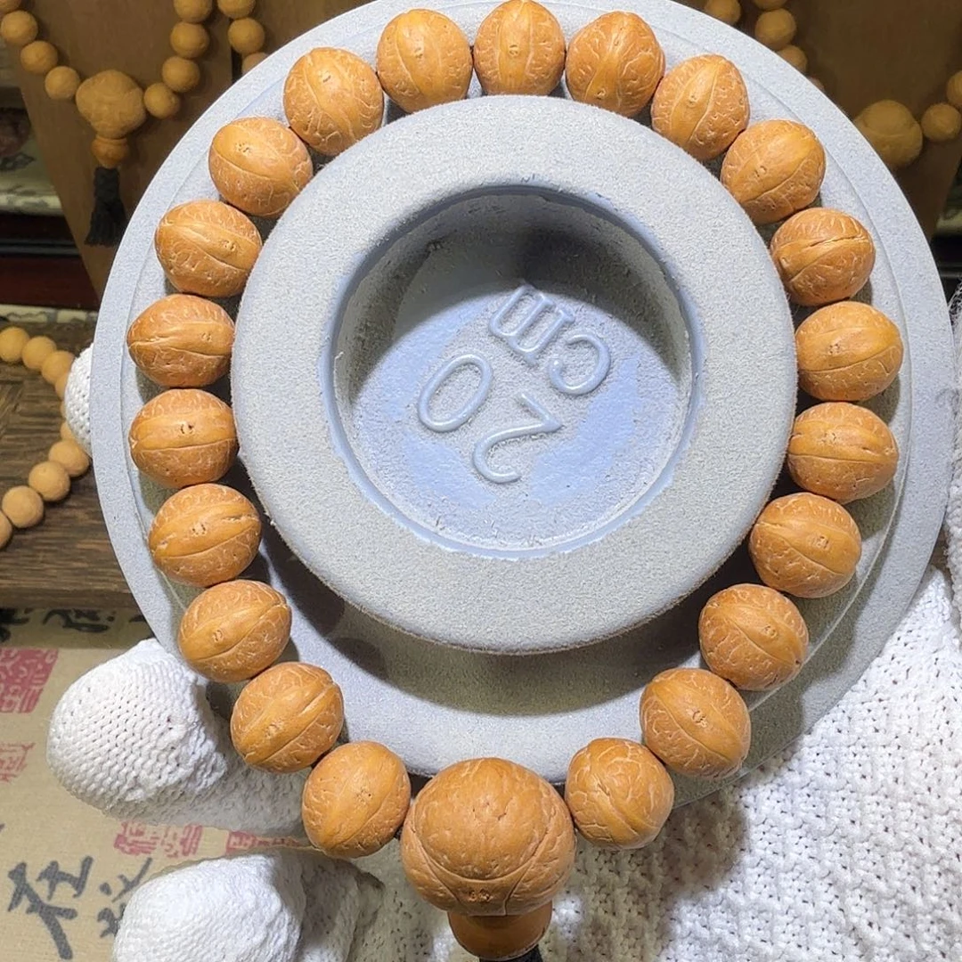 凤眼菩提手串实心飞碟12.5-12.9mm