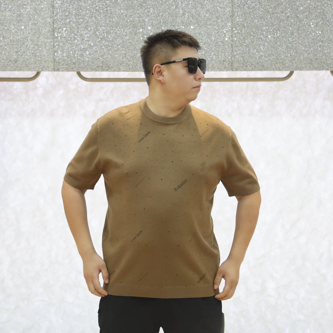 大码男装 奥钻烫钻 潮流时尚 毛衣T恤8898