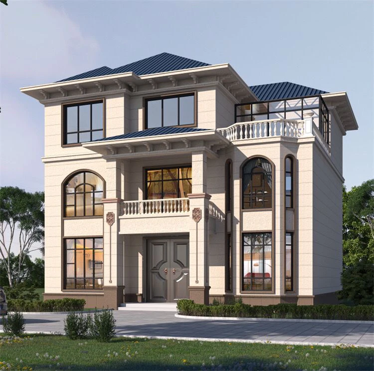 13x12三层农村自建房别墅设计图纸全套施工图