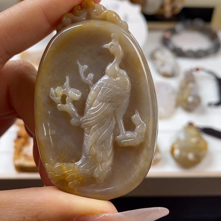 硅化玉吊坠(不含链)未镶嵌66号链接