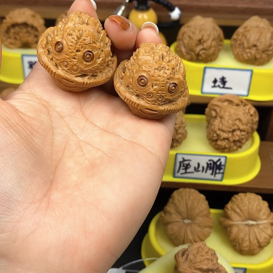 核桃金蟾 文玩/木作/... 文玩把