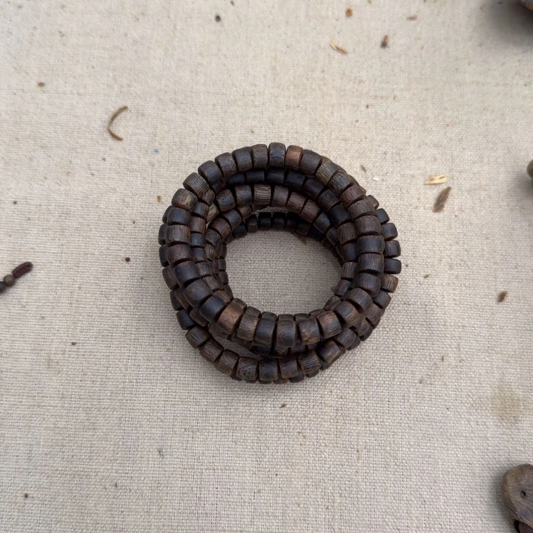 沉香手串绿奇楠沉水单圈约0.7-7多样性发一条