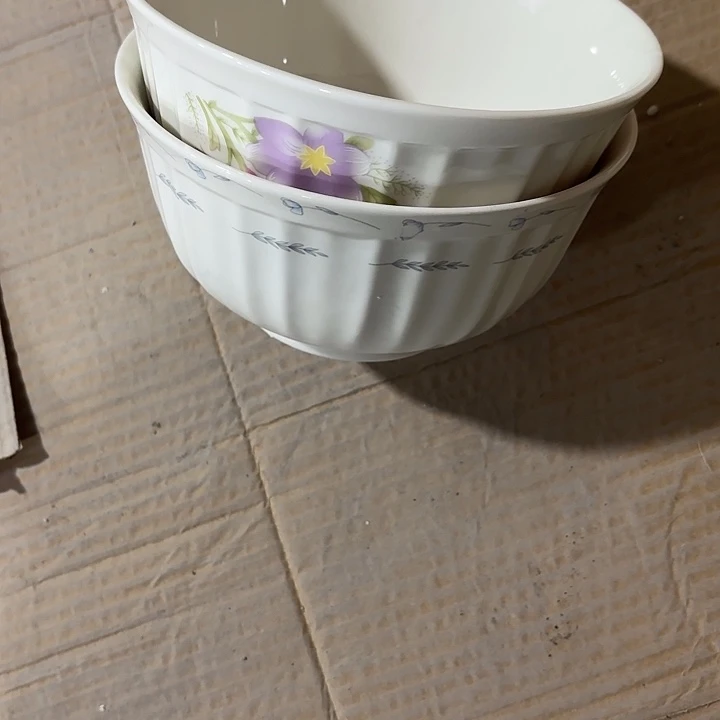 陶17.5公分面碗面碗两个微瑕