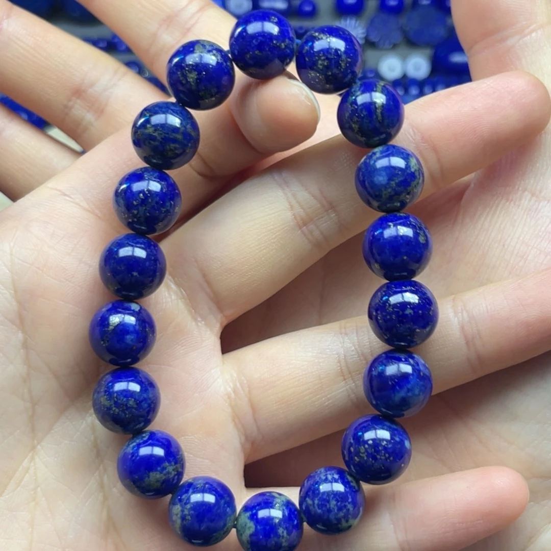 揽***月青金石未镶嵌手串11+