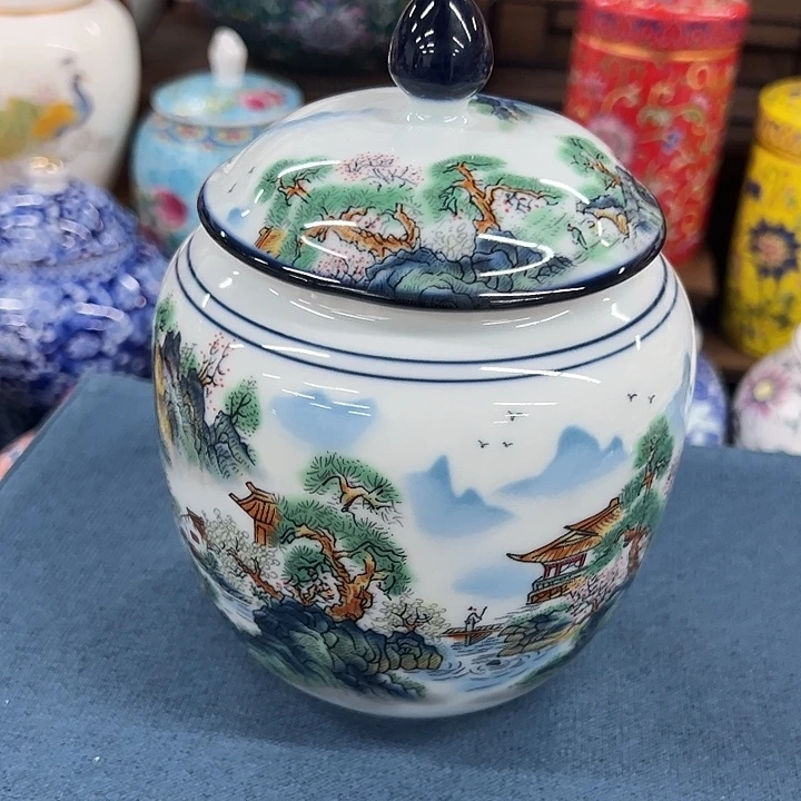 高端陶瓷茶叶密封罐