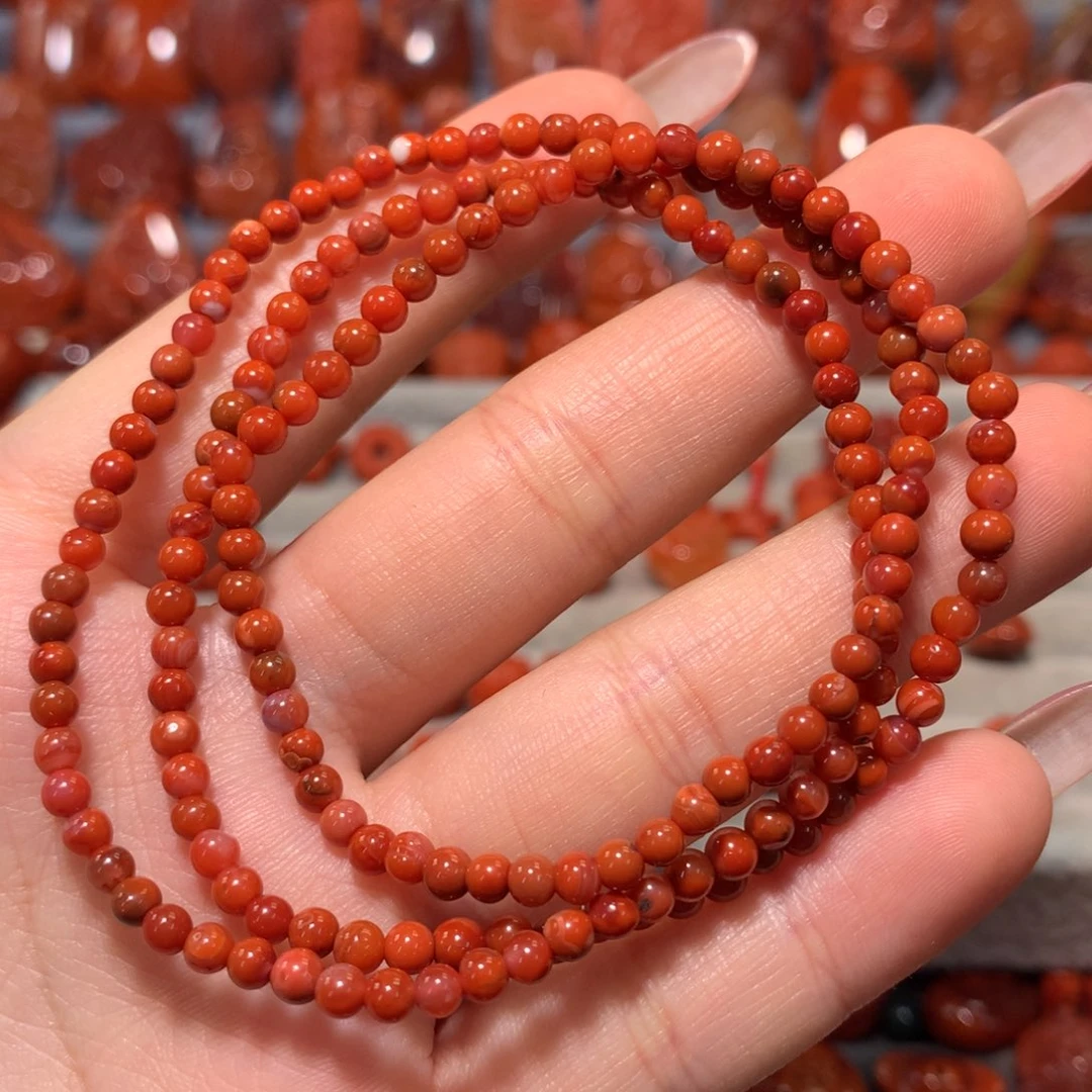 【闪购商品】未镶嵌多圈3+微瑕放漏南红玛瑙