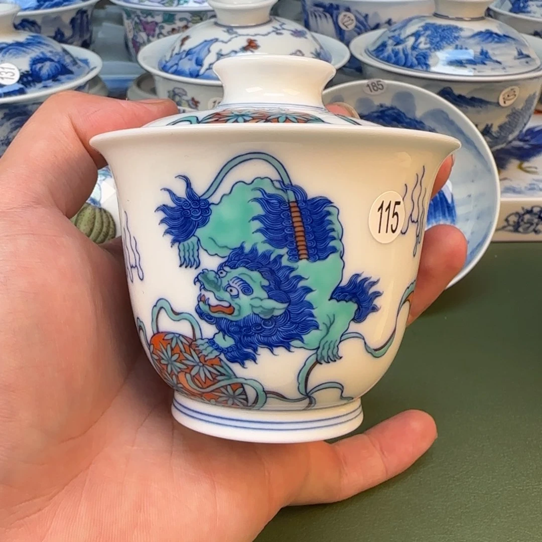 彦祖纯手工手绘茶具115