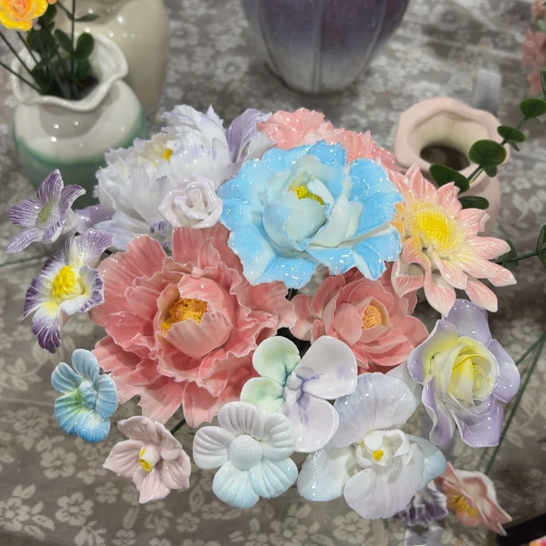 2155 陶瓷花拍满20元发货退款拉黑