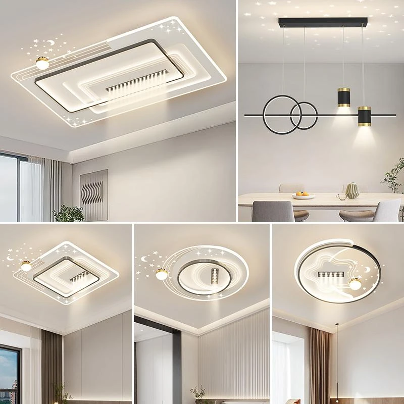 客厅灯现代简约大气2024年新款led吸顶灯高级感主灯极简灯具大灯