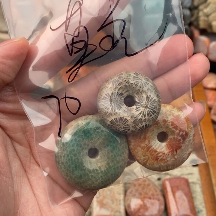 莫***名硅化珊瑚（珊瑚玉）未镶嵌颈饰