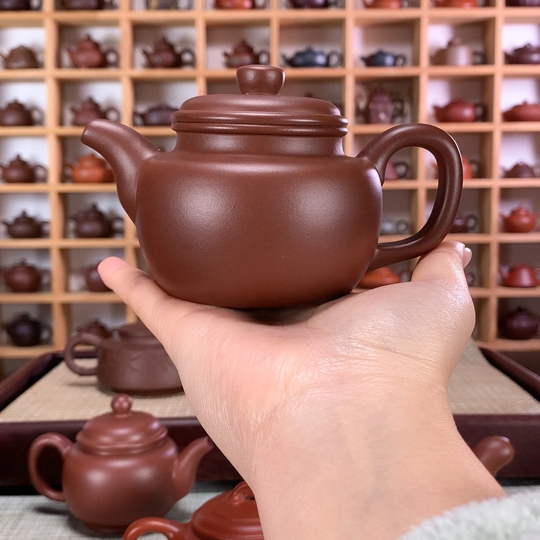 紫砂大蕴德钟紫砂壶手工制作1