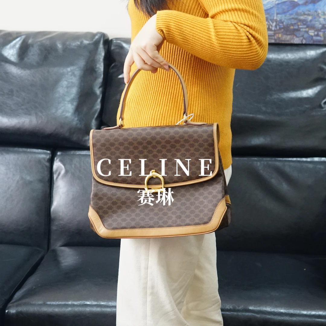 95新 Celine/思琳 老花斜挎包/YM12623037/3037