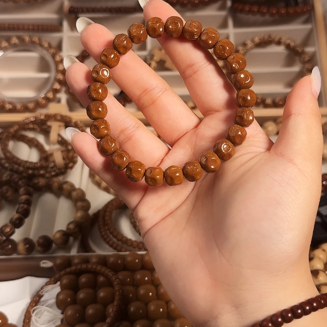 紫金鼠手串10*9实心紫金鼠手工浅坑无相奶酪