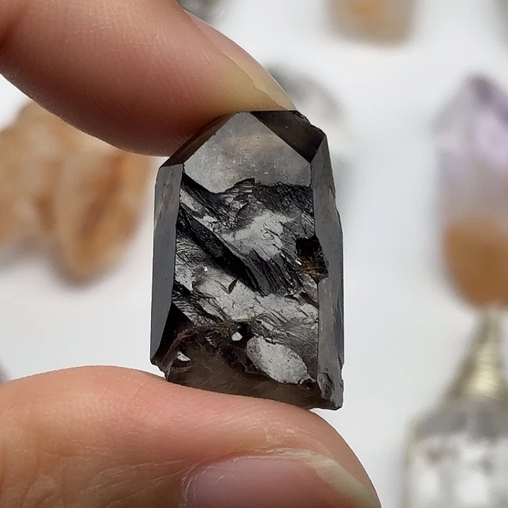 水晶颈饰未镶嵌深茶闪灵钻25mm+