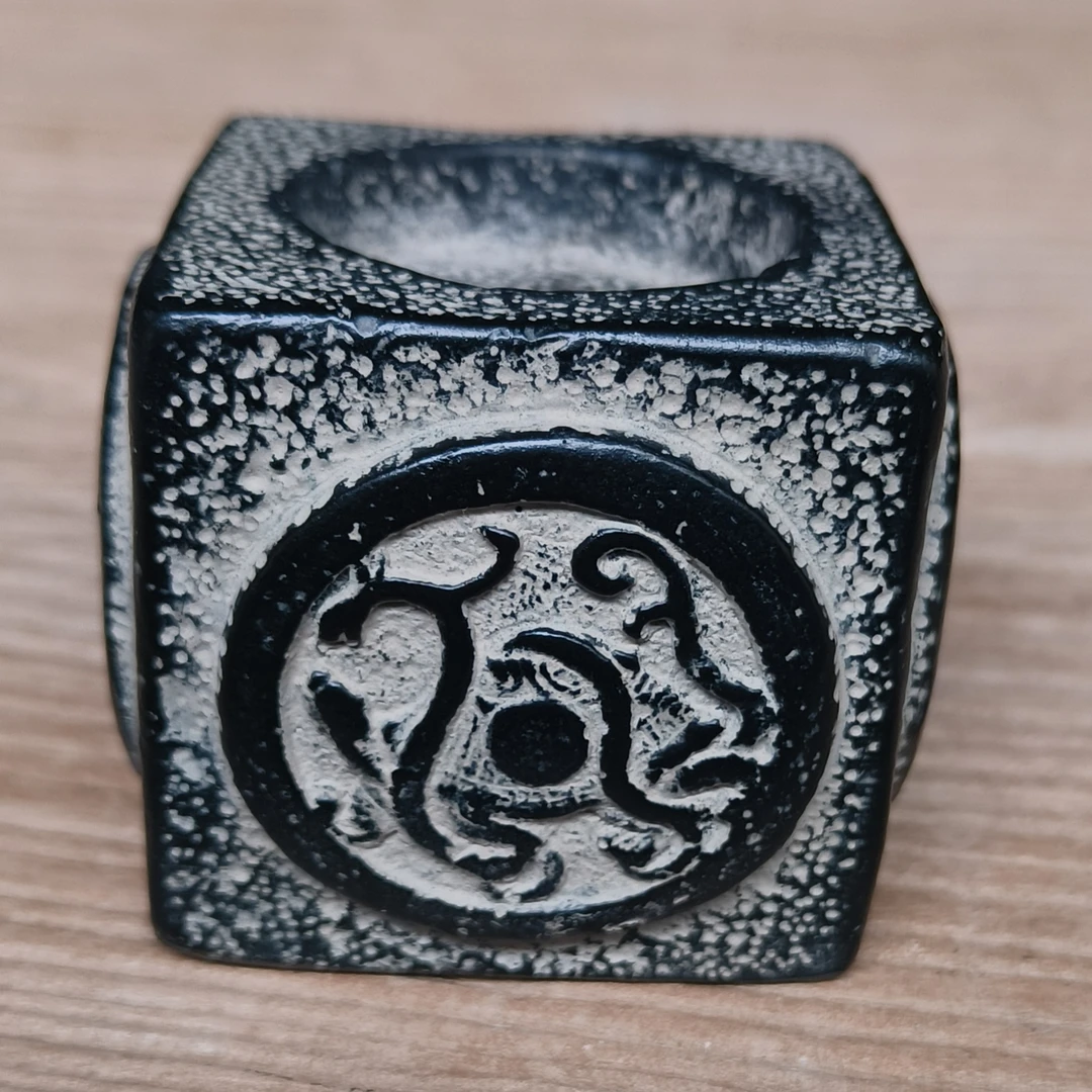 茶室布置物件四纹神烛台手工复古纯手工雕刻网红客厅布置家居用品