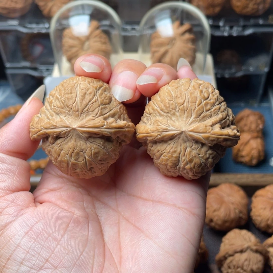 文玩核桃把件43+南瓜墩