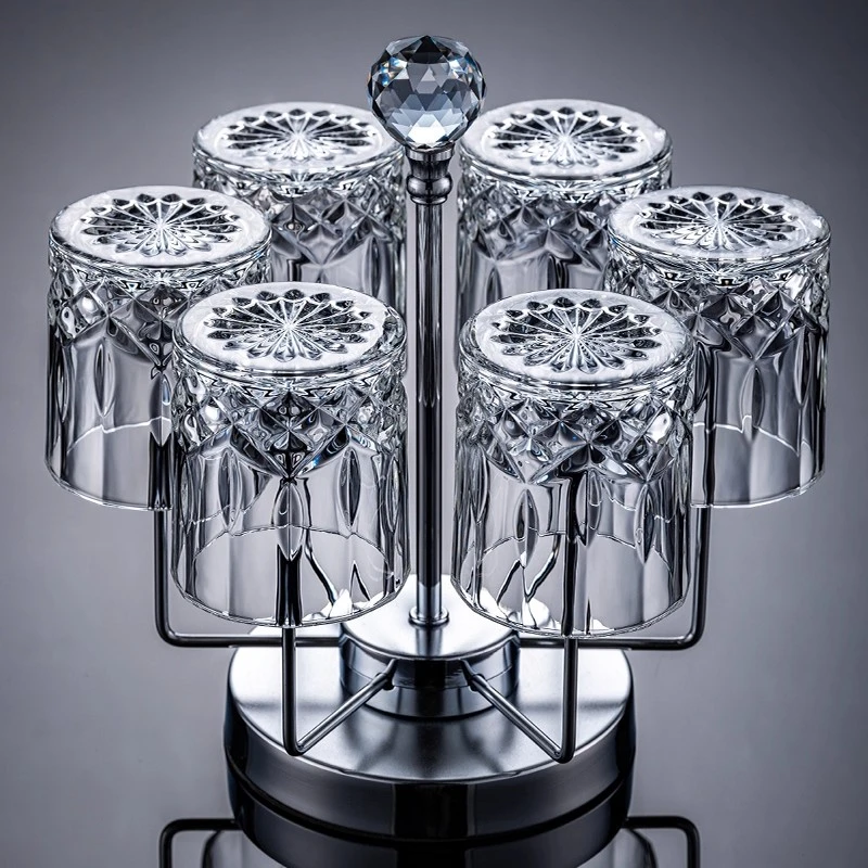 高颜值威士忌酒杯子网红爆款2025新款客厅高端玻璃喝水杯套装家用