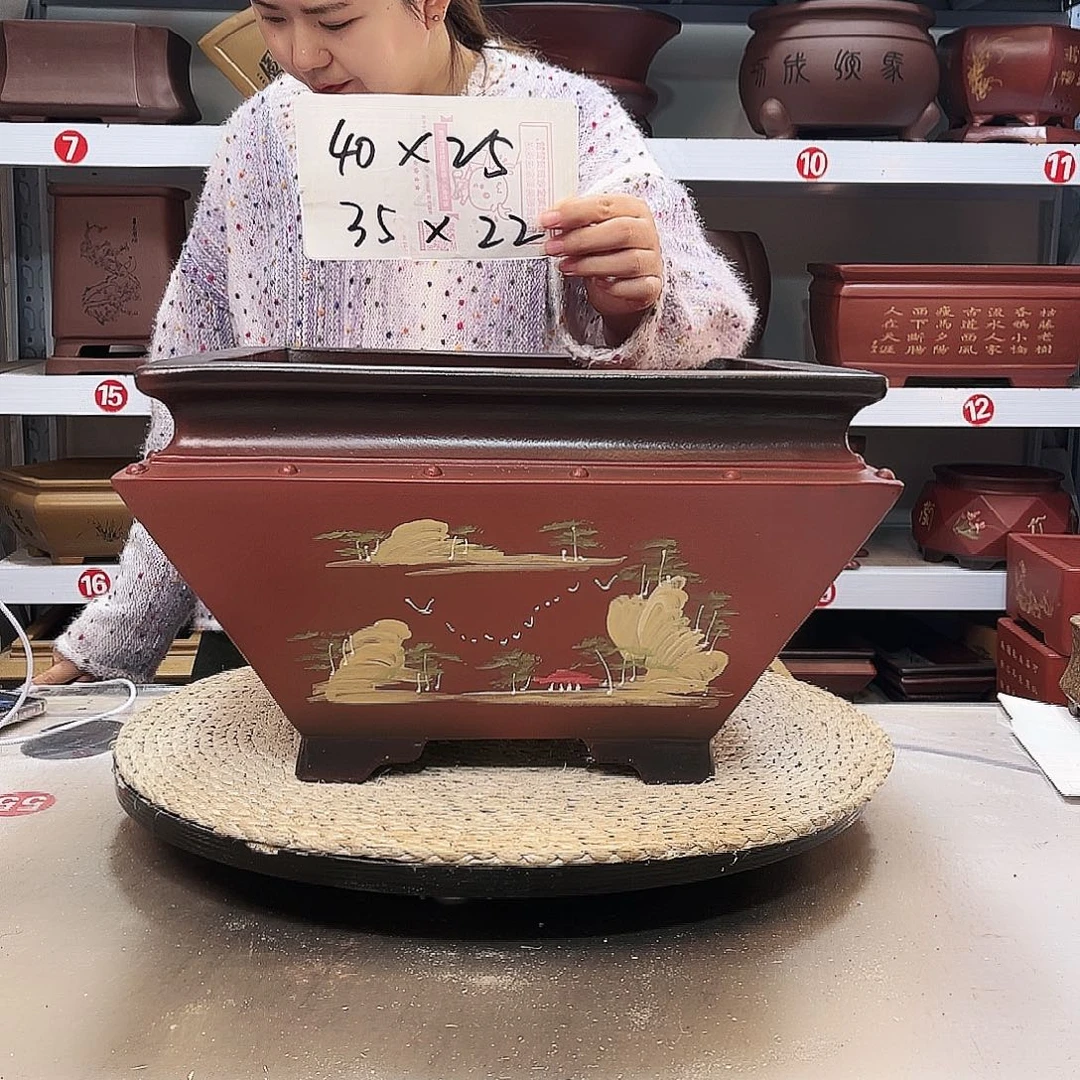 紫砂花盆紫砂花盆
