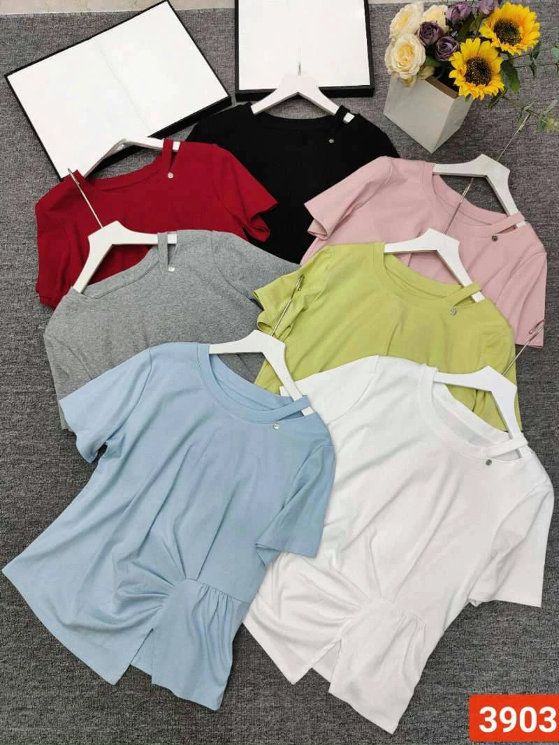 【MLNZ专属】3903糖果色夏季百搭时尚洋气上衣