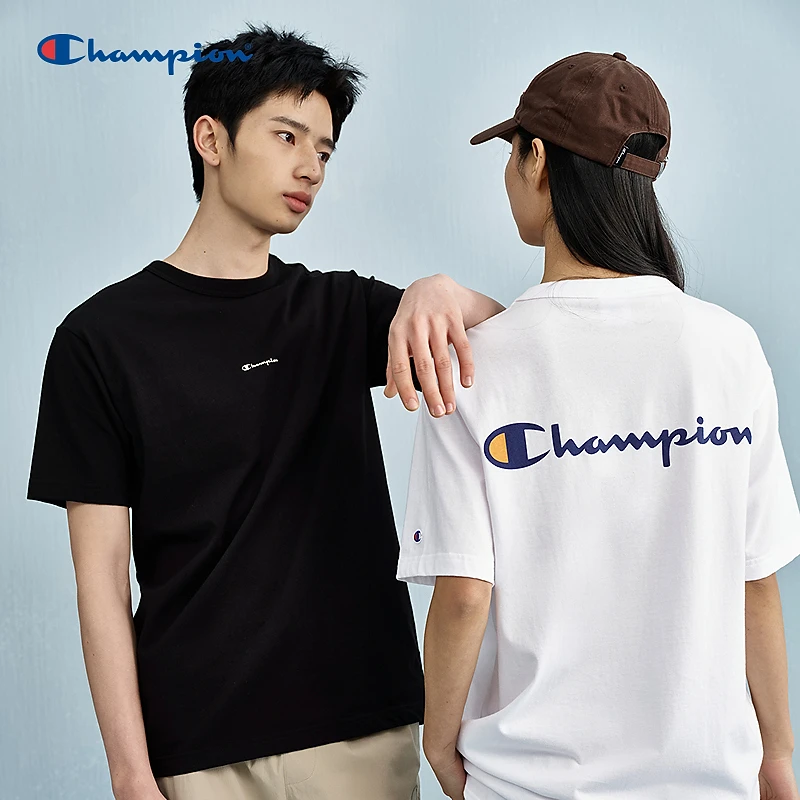 Champion冠军时尚百搭印花圆领潮牌短袖T恤夏日穿搭U5BSSJM010