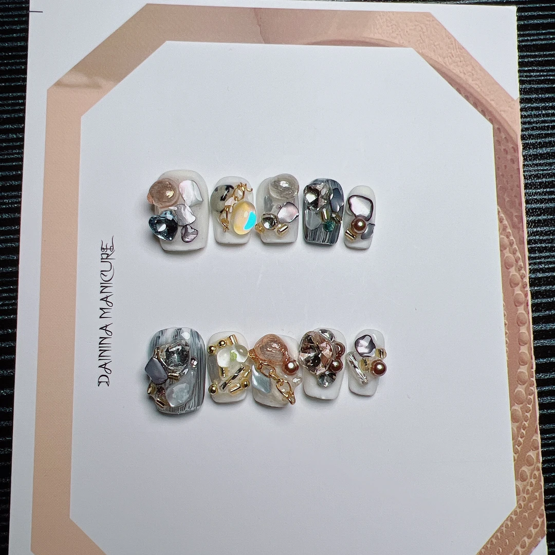 白微~最猛指甲盖儿小众手工穿戴甲