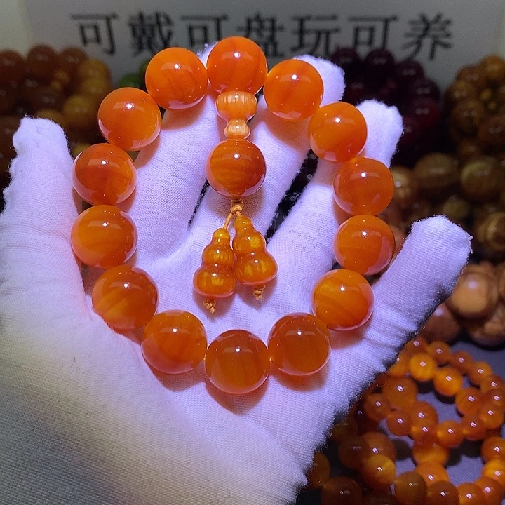 手串/手链松木（琥珀木）1.6 包浆高货