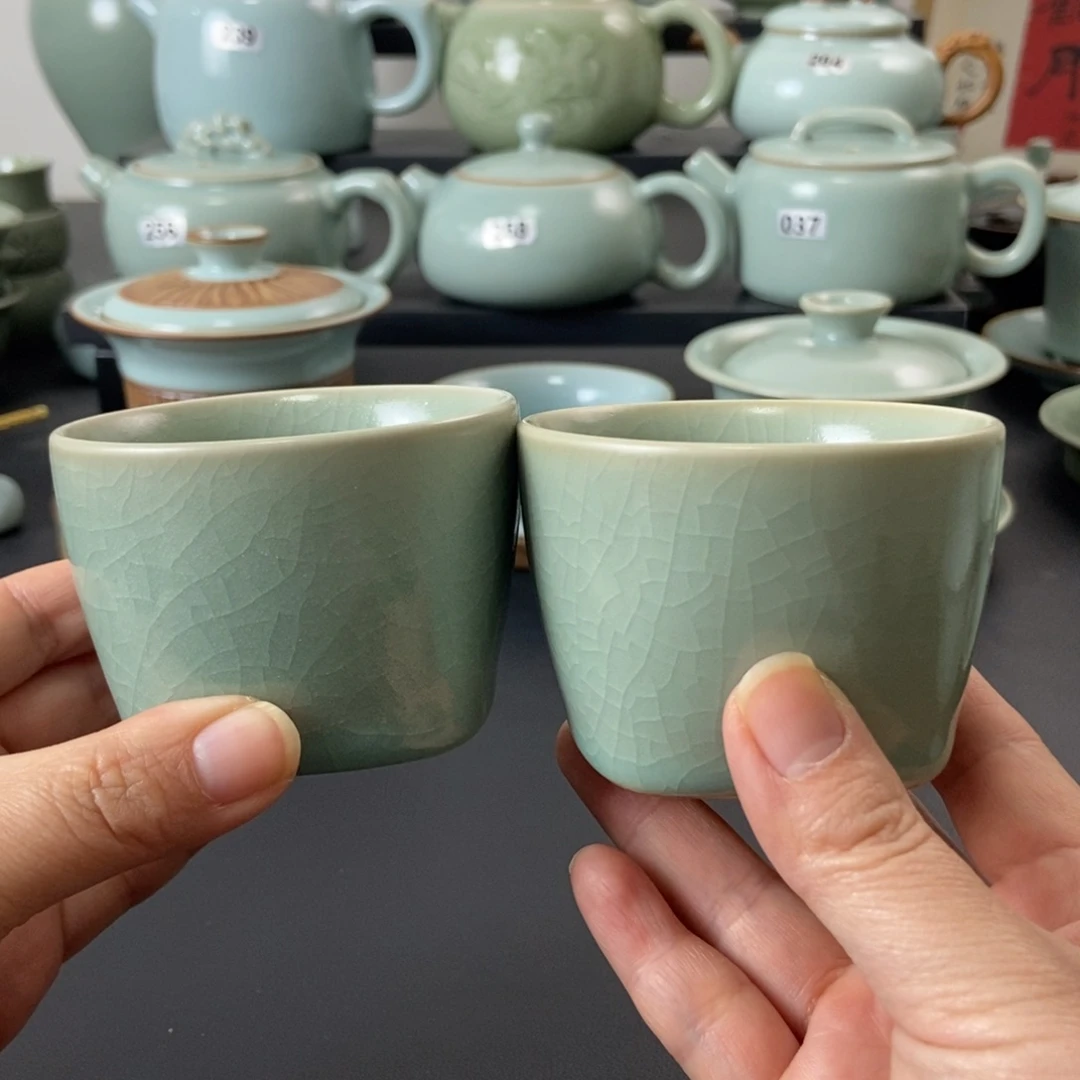 仿古天圆地方杯微瑕2支