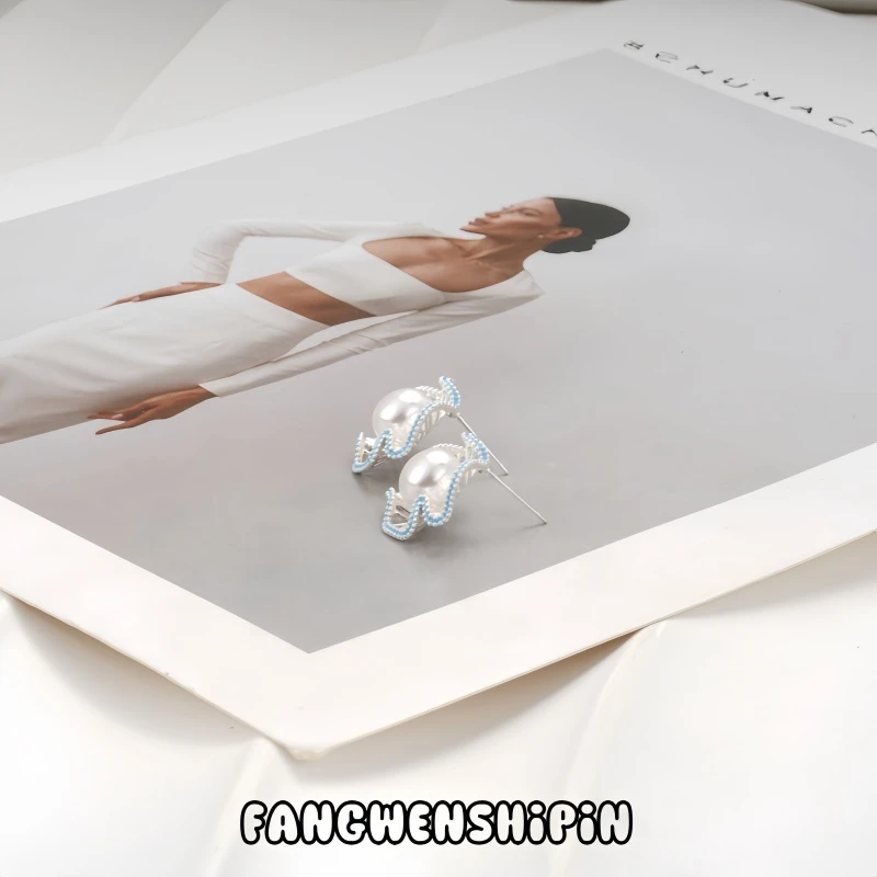 铜合金仿珍珠耳饰 耳环0873