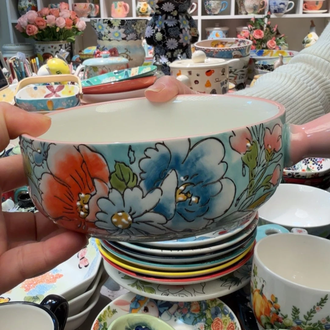 白瓷6.5英寸爱沙手柄碗一只