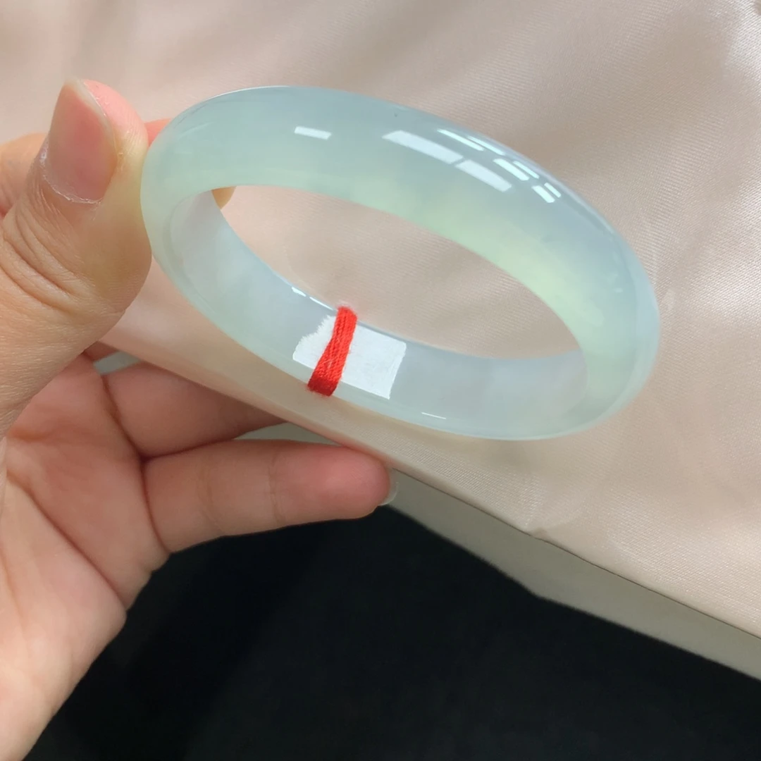 翡翠未镶嵌手镯51号53.2贵妃晴水果冻胶（强推种水）