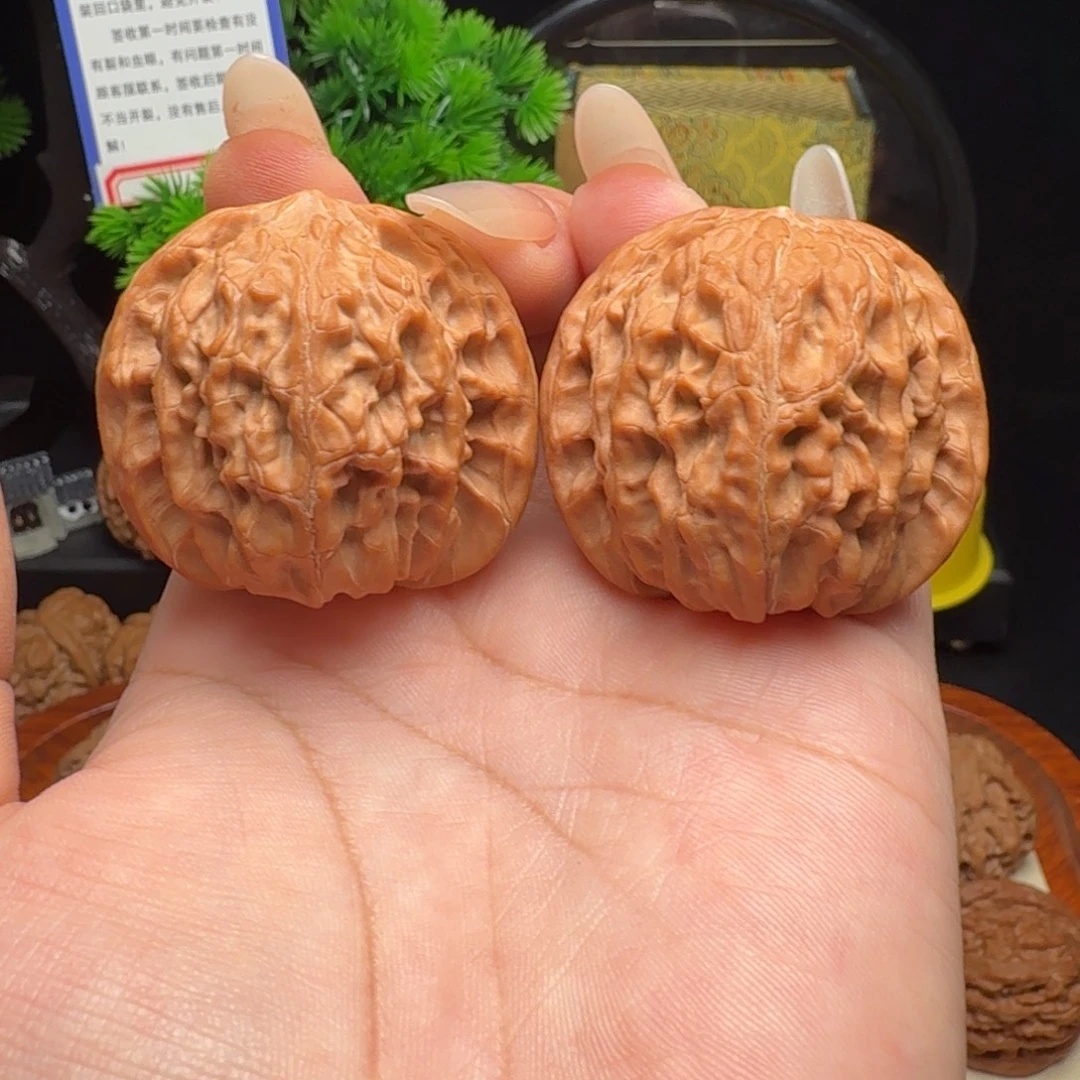 随***缘文玩核桃把件全品无药磨盘41原桩