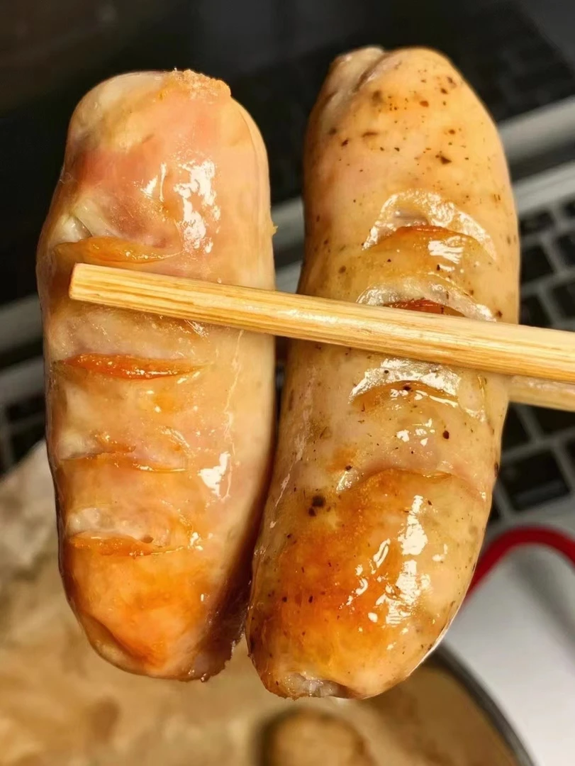 惠来老师傅纯手工制作猪肉肠烤肠