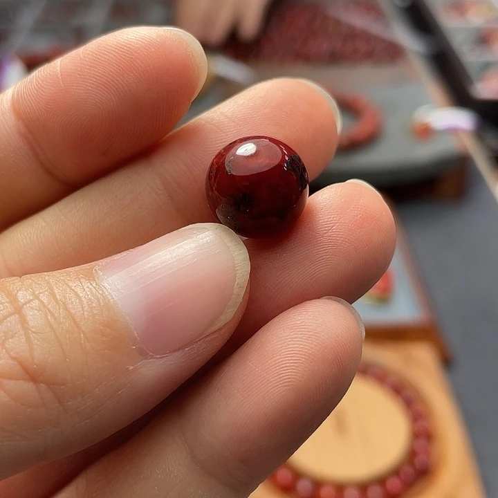 南红玛瑙单珠12多样性发1未镶嵌