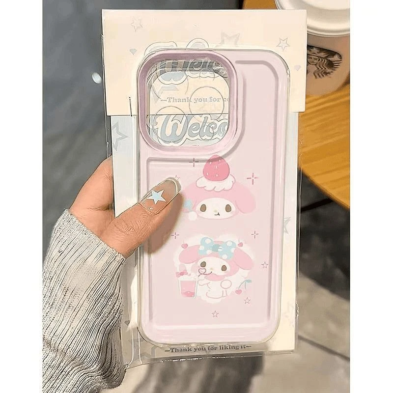 饮料美乐蒂适用于苹果16PROMAX手机壳iPhone15新款14可爱13软壳12