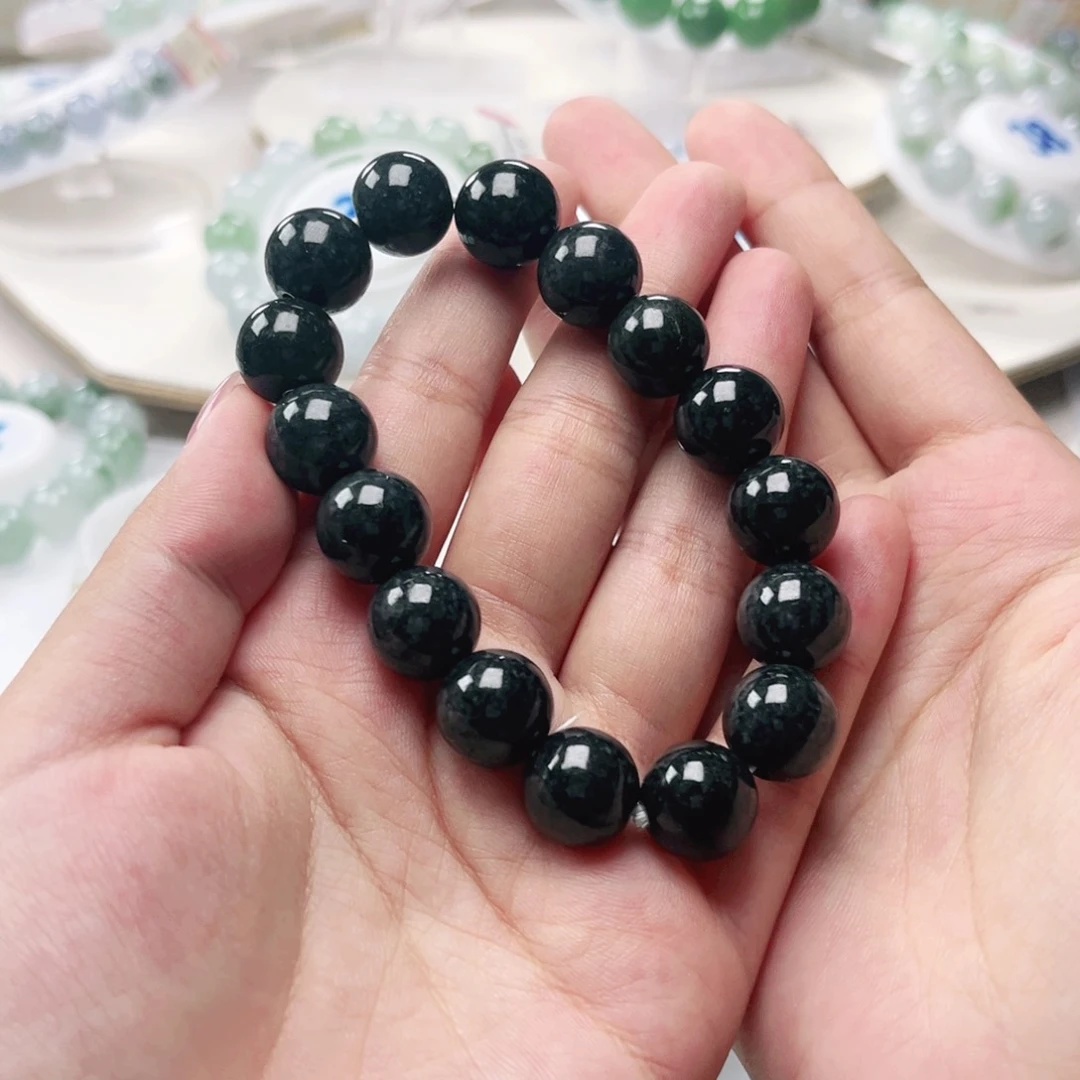 未镶嵌手链翡翠珠串