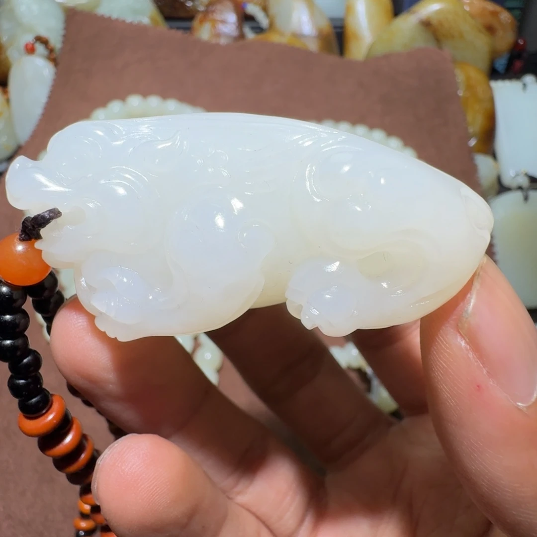 鲜***禾和田玉未镶嵌吊坠(不含链)