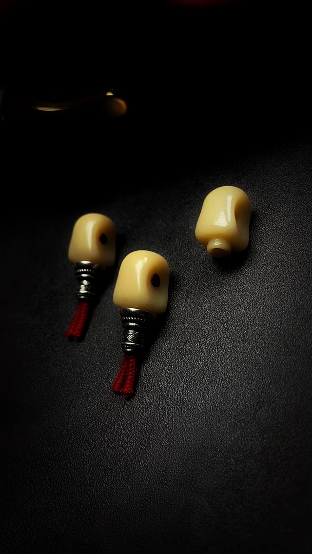 文玩（北辰·驼骨）精工 小蛮腰 银塔三通（尺寸9.3-9.5）