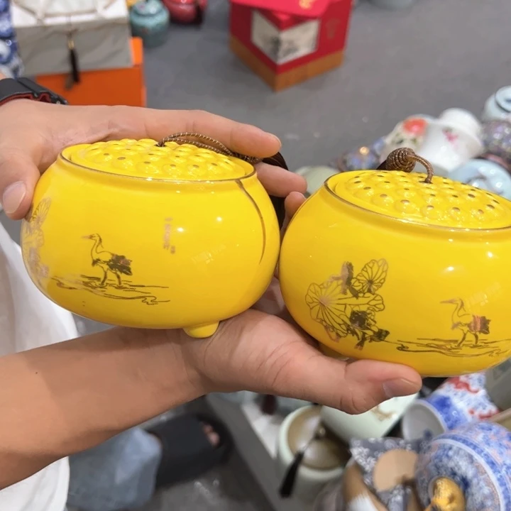 瑕疵福利品陶瓷茶叶罐