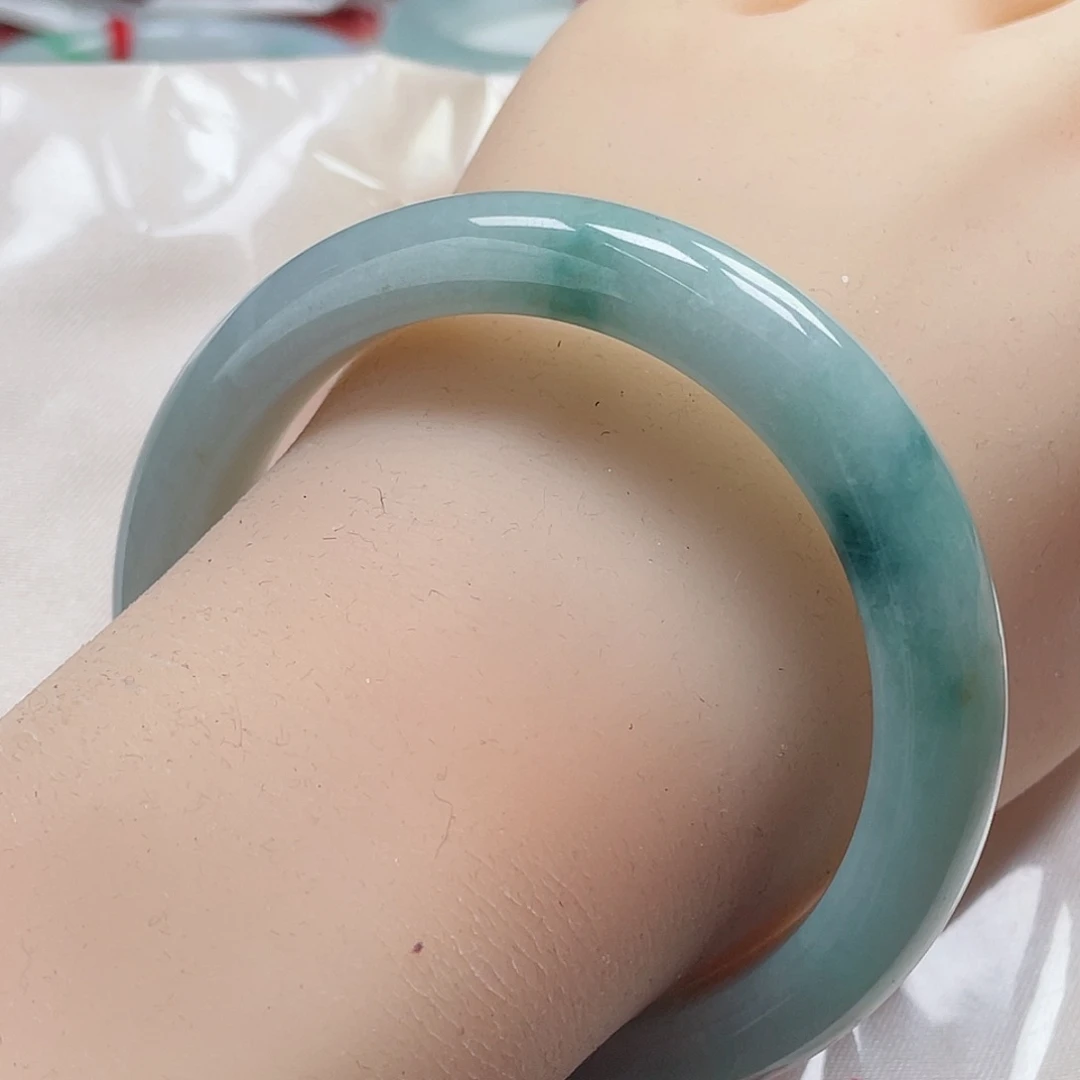 翡翠手镯未镶嵌缅甸翡翠手镯57圈