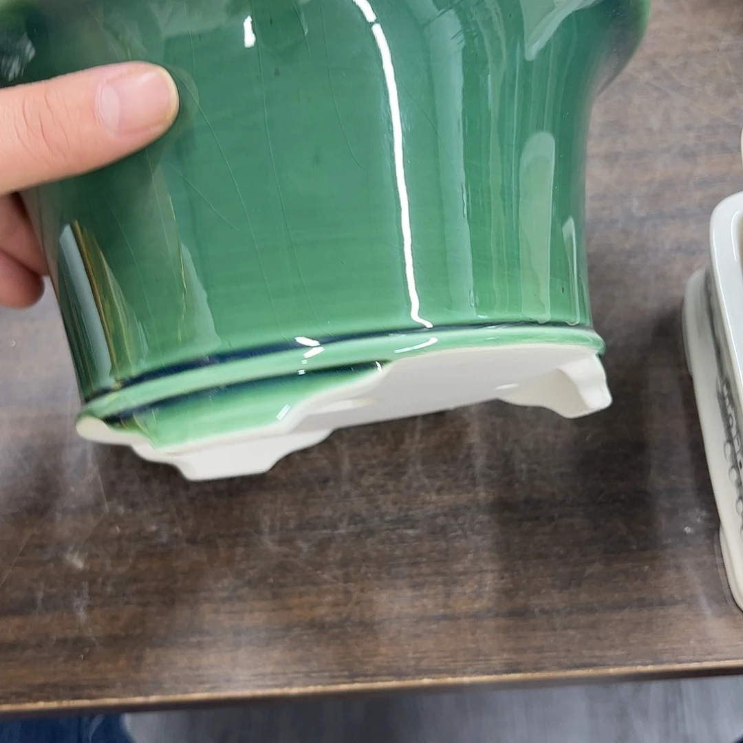 紫砂花盆个**哥358号瑕疵2个20/10cm