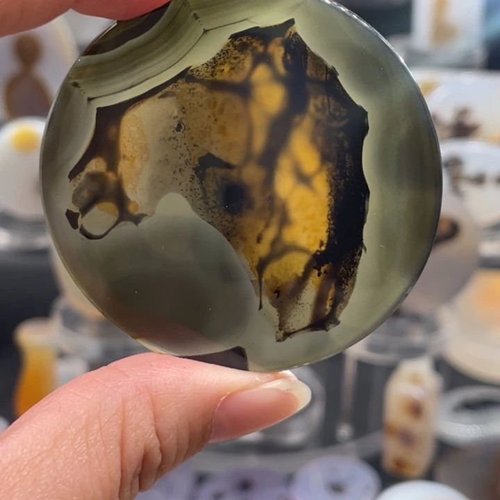 玛瑙/玉髓合金颈饰