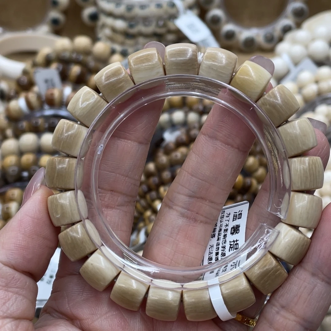 猛犸象牙手串/手链/手镯10✖️9直切阴阳珠