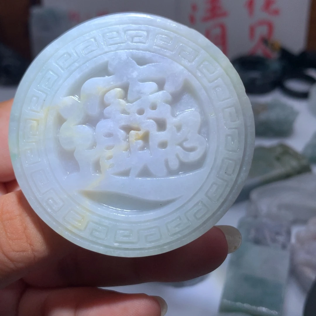 翡翠未镶嵌颈饰保真天然A货翡翠