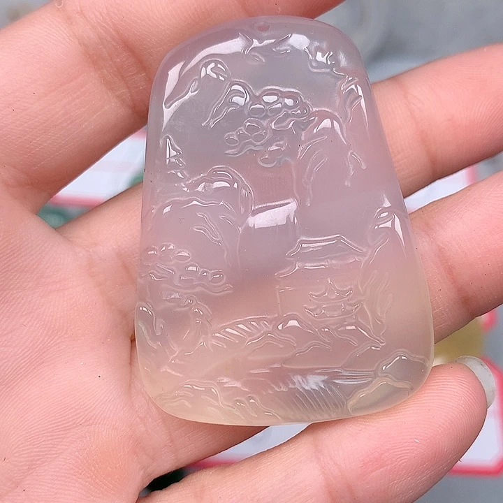 半***仙玛瑙/玉髓颈饰未镶嵌