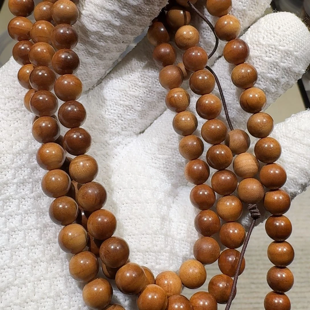 手串/手链檀香木焦糖奶甜沉水微微微斑点0.8