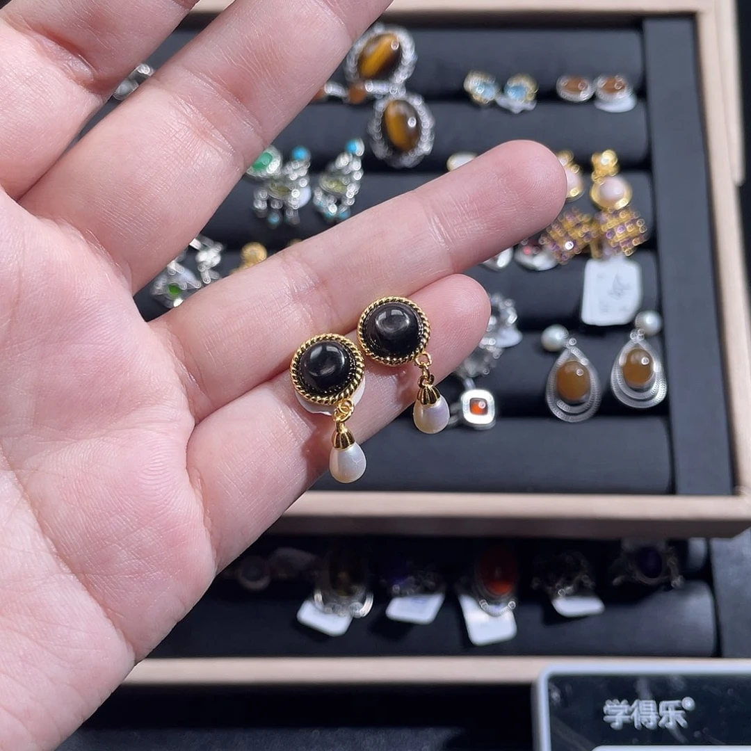 银S925镶嵌戒指水晶王**凉