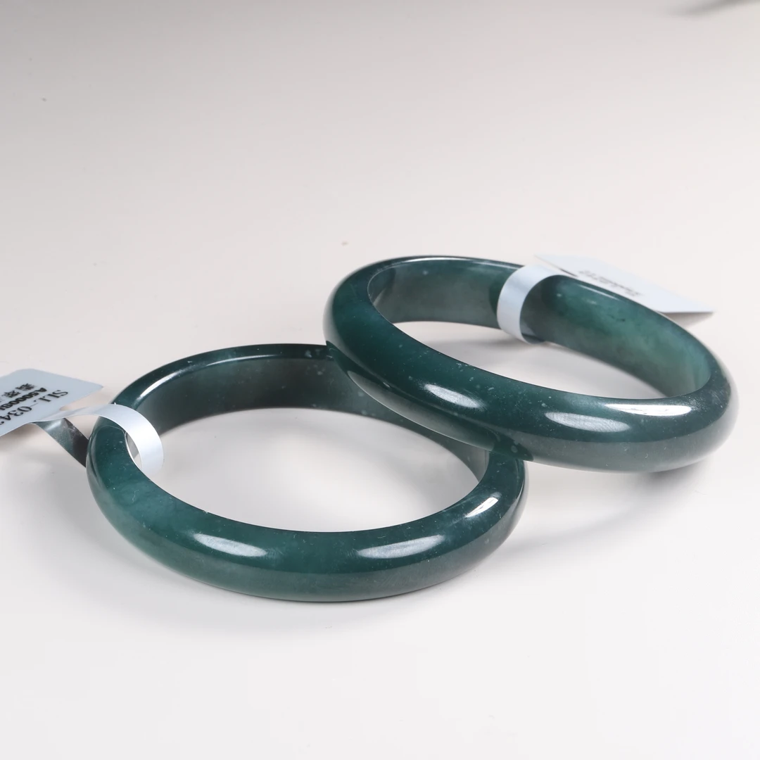 【汪氏精品】危地马拉蓝水翡翠手镯 多样性发其一 SL0501002