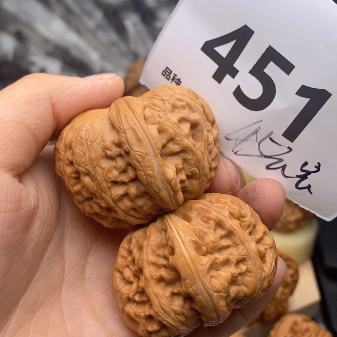 文玩核桃把件451号45元宝