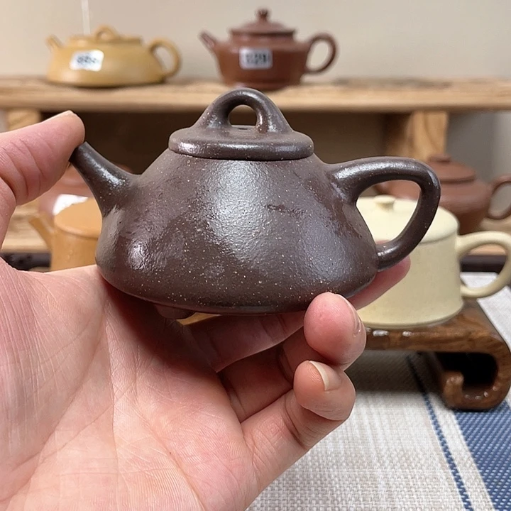 紫砂茶壶潮**语原矿手工紫砂壶