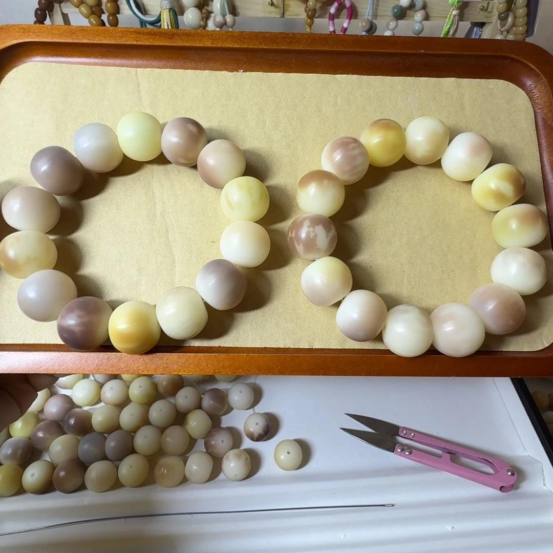 菩提根/象牙果手串卡18干磨